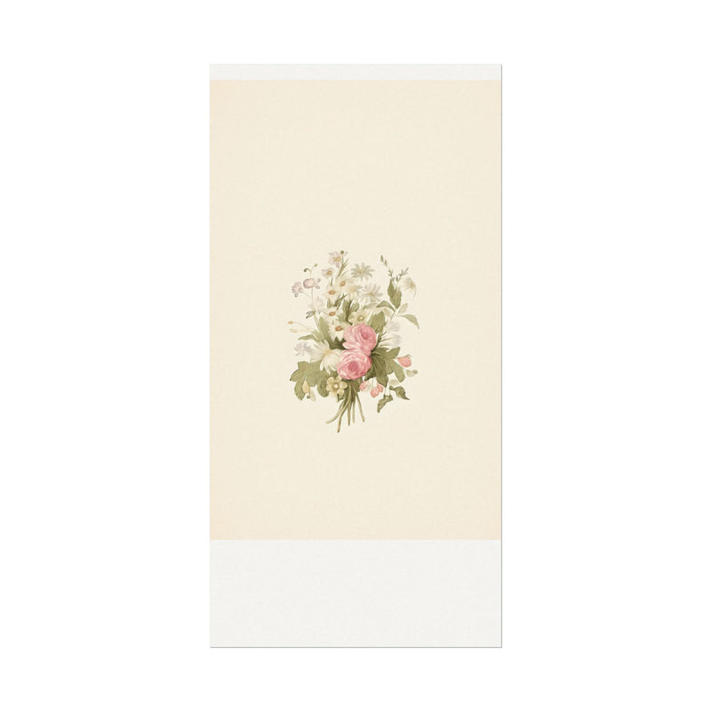 Vintage Roses Textured Watercolor Matte Poster