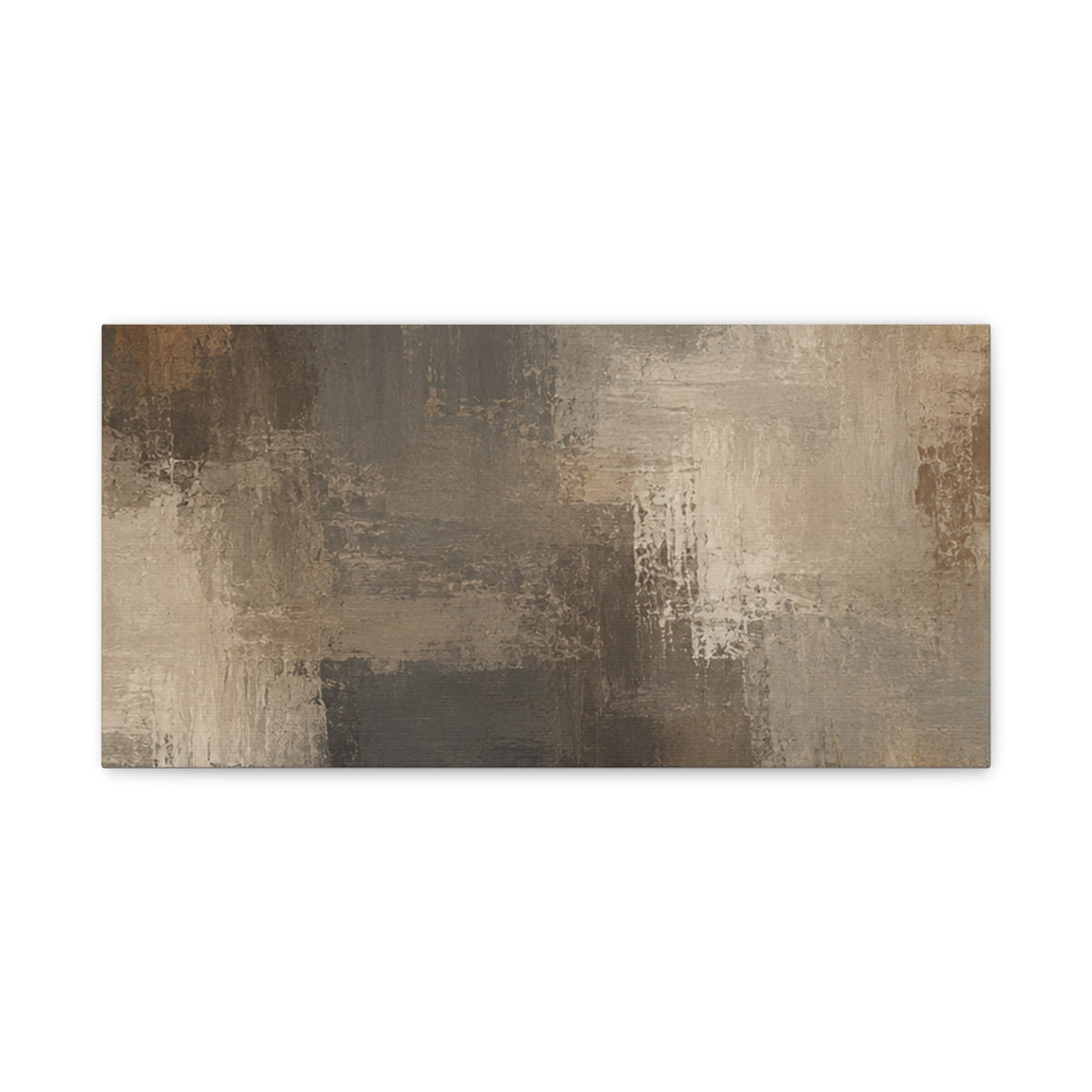 Neutral Abstract Brushstroke Matte Canvas