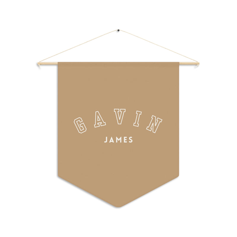 Copy of Personalized Pennant Banner Black/White | Custom Name Nursery Pennant Banner