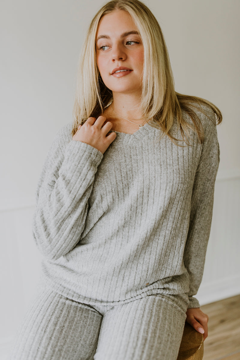 Ribbed Two-Piece Lounge Set