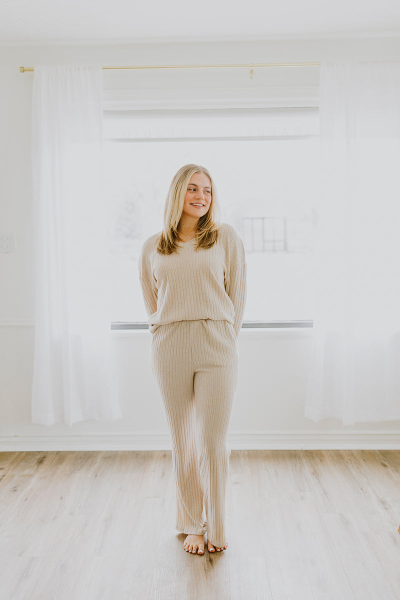 Ribbed Two-Piece Lounge Set