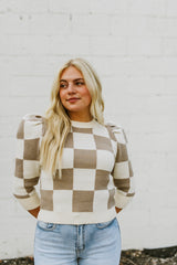 Checker Knit Sweater