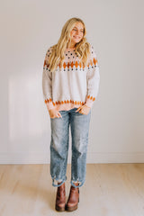 Geometric Raglan Sweater