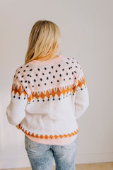 Geometric Raglan Sweater