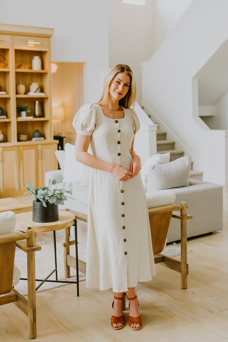 Linen Maxi Dress