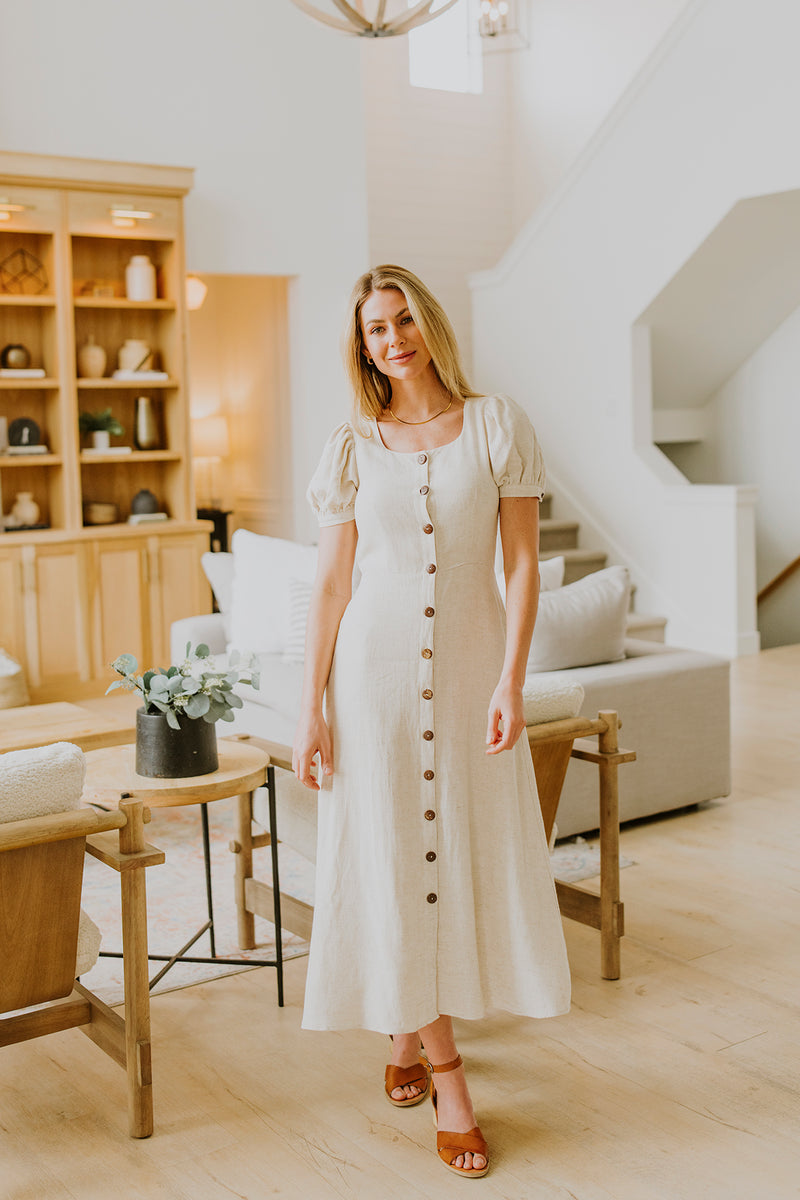 Linen Maxi Dress
