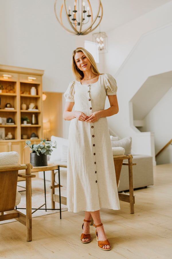 Linen Maxi Dress
