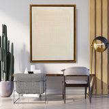 Beige Abstract Lines Textured Artwork - 3D Minimalist Abstract Textured Artwork- Wabi Sabi Art (Copy)