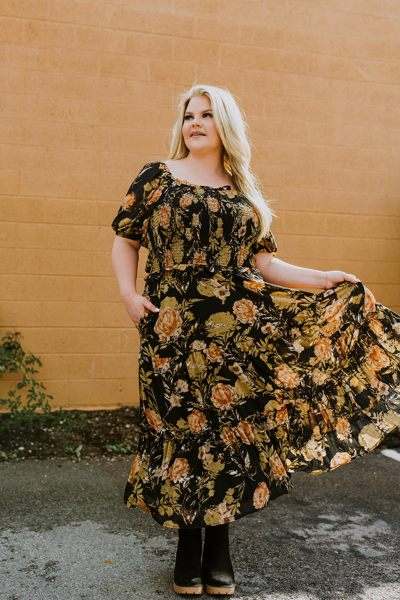 Antique Floral Dress