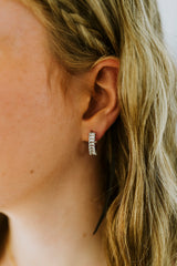 Baguette Hoop Earrings