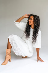 Kenedi Ivory Floral Dress