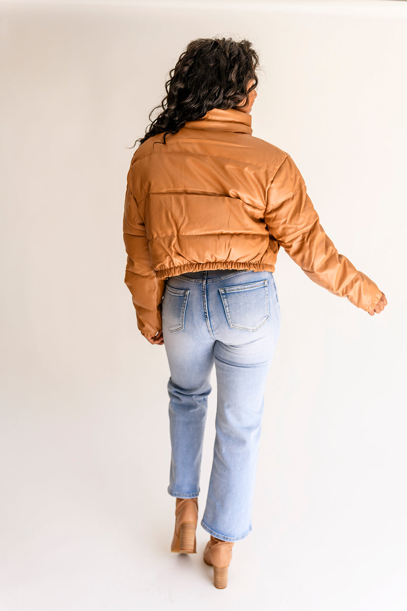Camel Puffer Coat