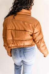 Camel Puffer Coat