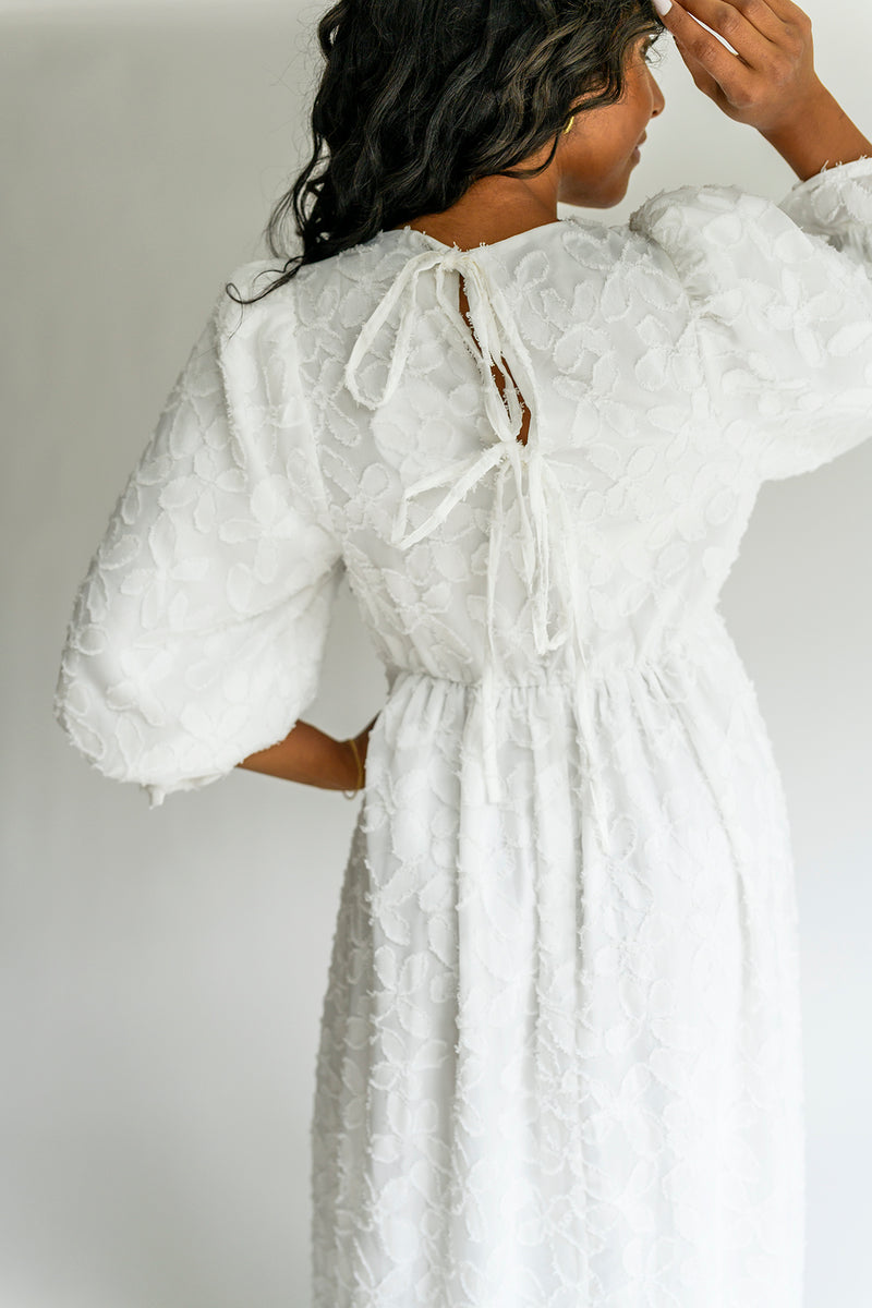 Kenedi Ivory Floral Dress