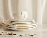 Maeve White Porcelain Round Starter Plate-1