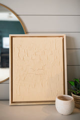 Peach Textured Canvas Wall Art