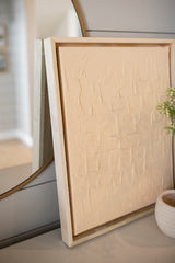 Peach Textured Canvas Wall Art