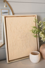 Peach Textured Canvas Wall Art