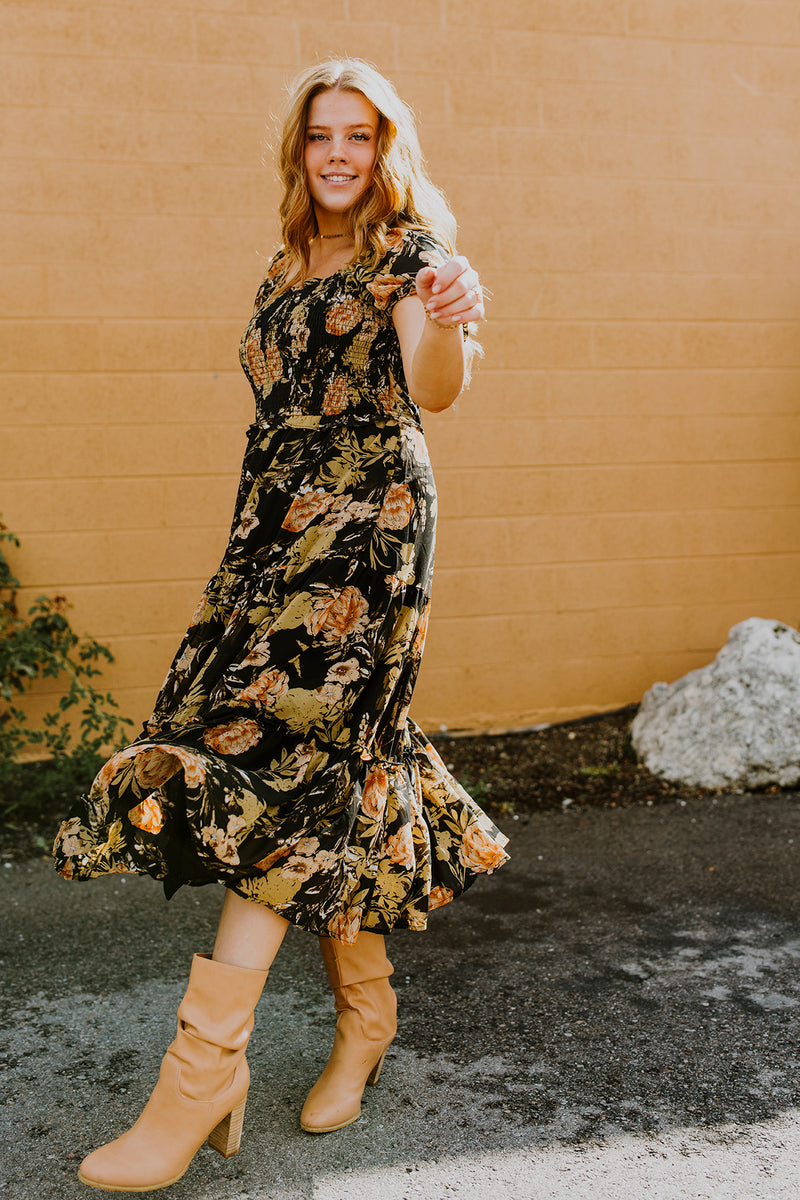 Antique Floral Dress