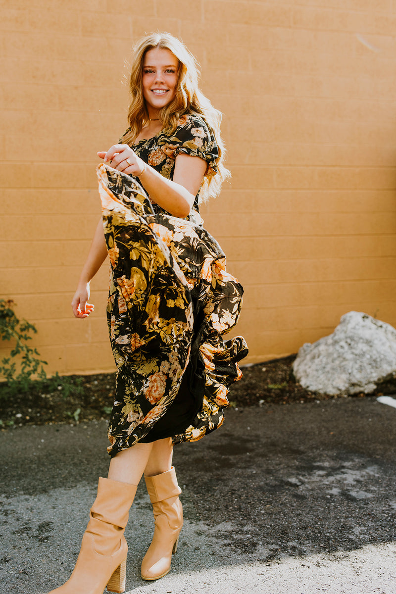 Antique Floral Dress