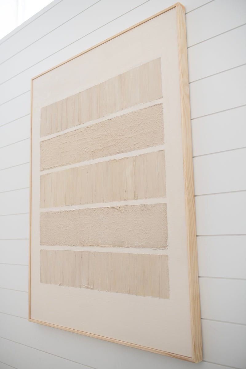 No. 1 Textured Artwork by Jill Collier - 3D Minimalist Abstract Textured Artwork- Wabi Sabi Art 