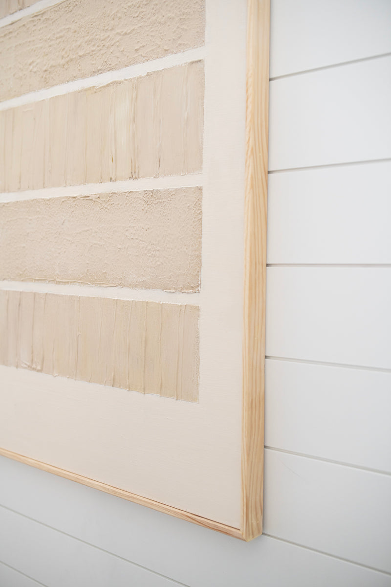No. 1 Textured Artwork by Jill Collier - 3D Minimalist Abstract Textured Artwork- Wabi Sabi Art 