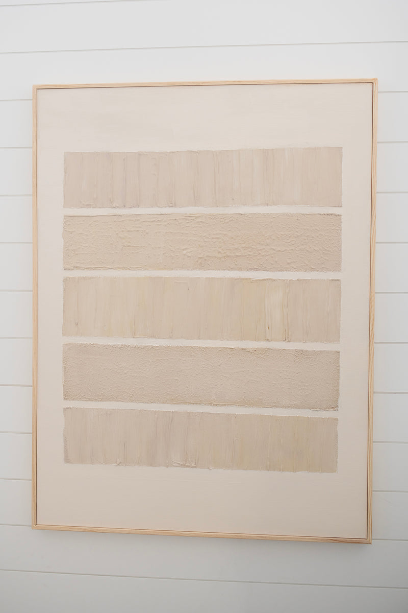 No. 1 Textured Artwork by Jill Collier - 3D Minimalist Abstract Textured Artwork- Wabi Sabi Art 