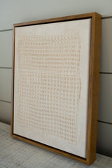 Beige Abstract Lines Textured Artwork - 3D Minimalist Abstract Textured Artwork- Wabi Sabi Art (Copy)