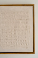 Beige Abstract Lines Textured Artwork - 3D Minimalist Abstract Textured Artwork- Wabi Sabi Art (Copy)