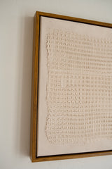 Beige Abstract Lines Textured Artwork - 3D Minimalist Abstract Textured Artwork- Wabi Sabi Art (Copy)