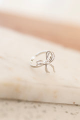 Double Tied Bow Ribbon Ring in Gold & Silver 14K Gold Filled
