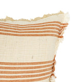 18x18 Terracotta Striped Throw Pillow Fall Decor (Set of 2)