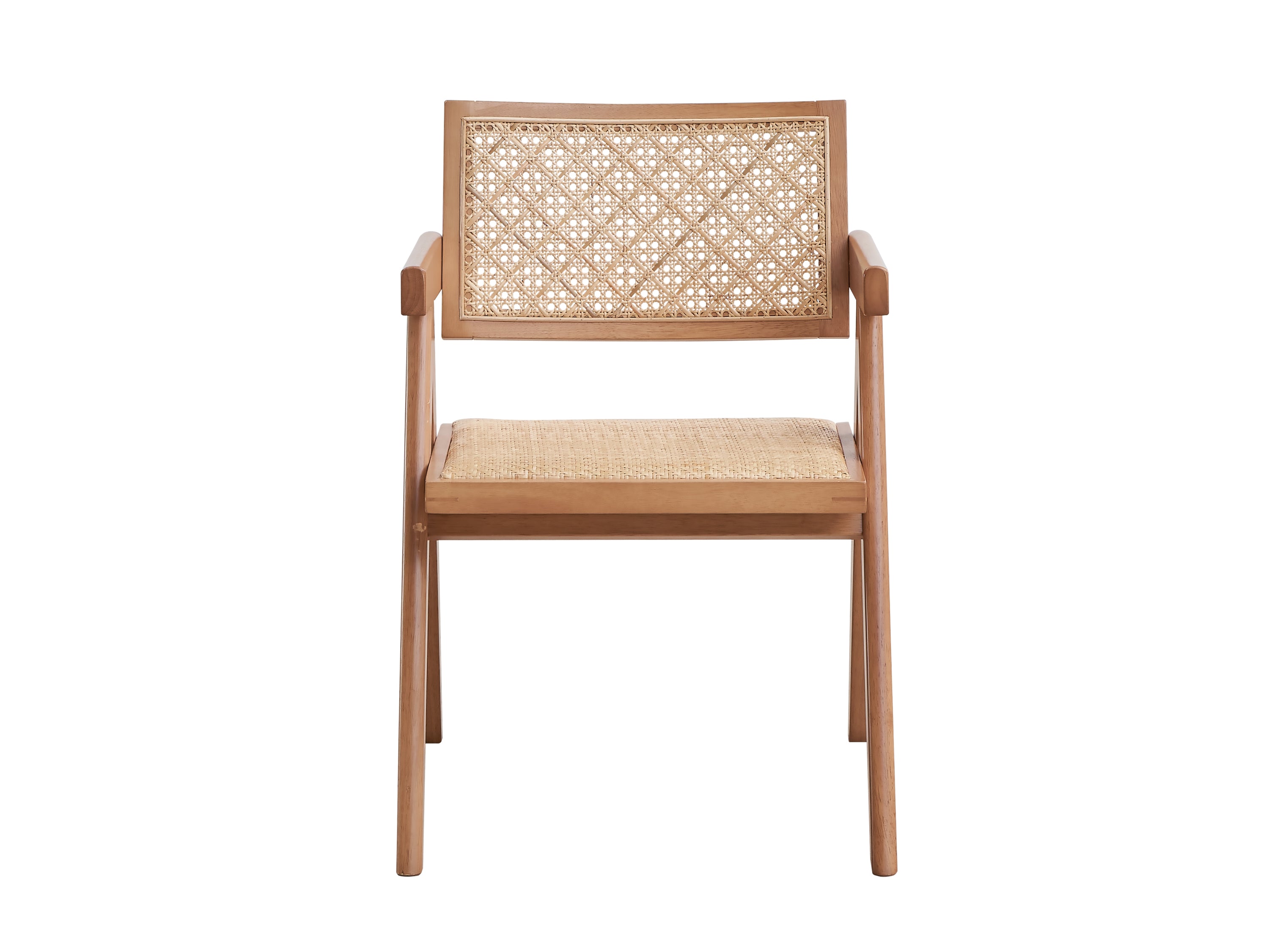 ACME Velentina Arm Chair (Set-2), Rattan & Natural Finish