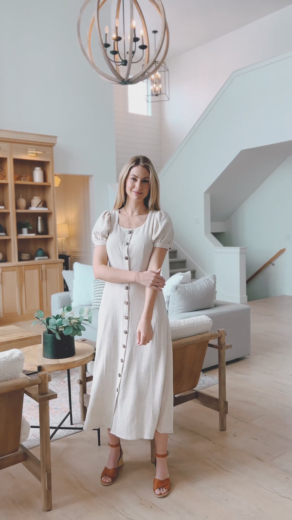 Linen Maxi Dress