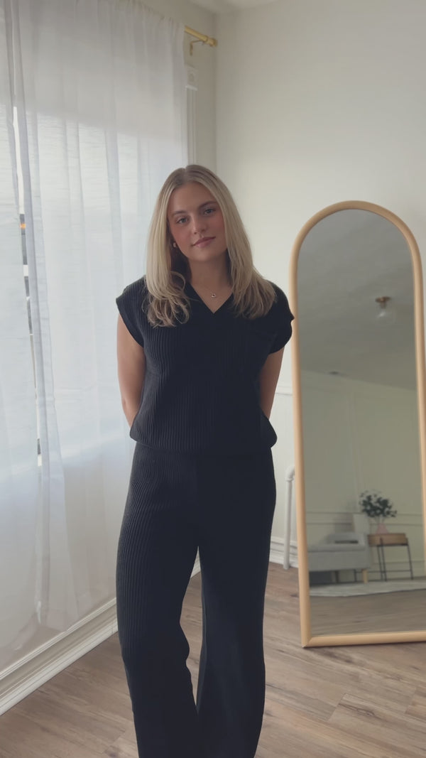 Margot Ribbed Sweater and Pants Set