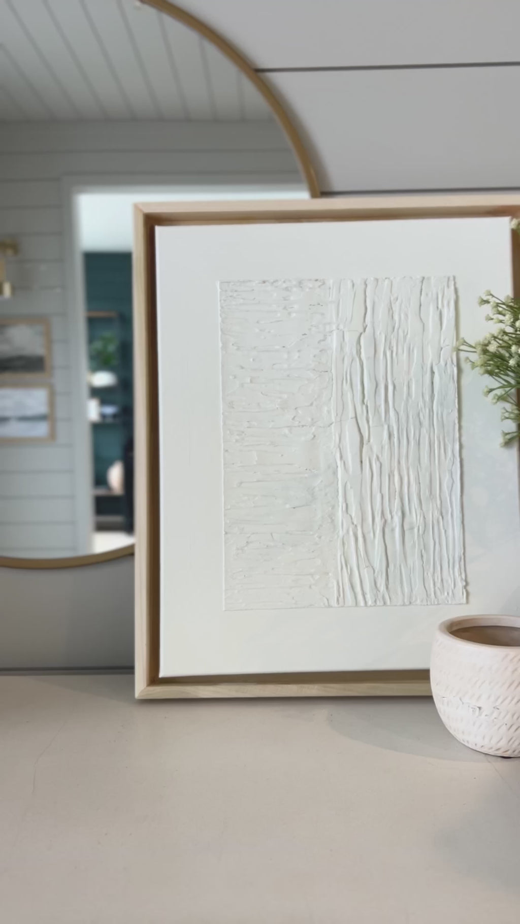 Cream Textured Canvas Wall Art