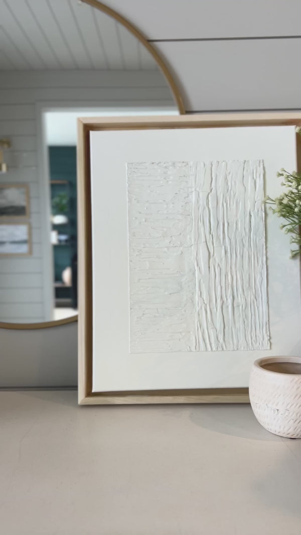 Cream Textured Canvas Wall Art