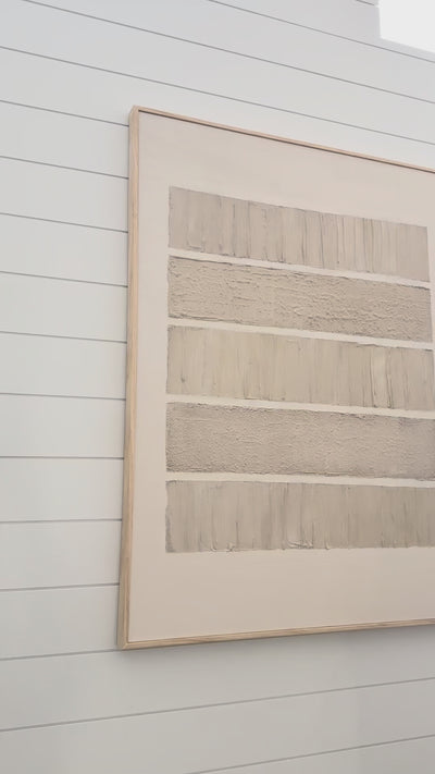 No. 1 Textured Artwork by Jill Collier - 3D Minimalist Abstract Textured Artwork- Wabi Sabi Art 