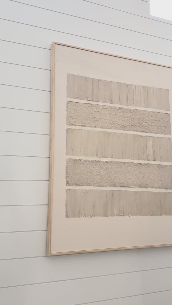 No. 1 Textured Artwork by Jill Collier - 3D Minimalist Abstract Textured Artwork- Wabi Sabi Art 