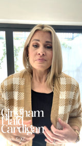 Gingham Plaid Cardigan