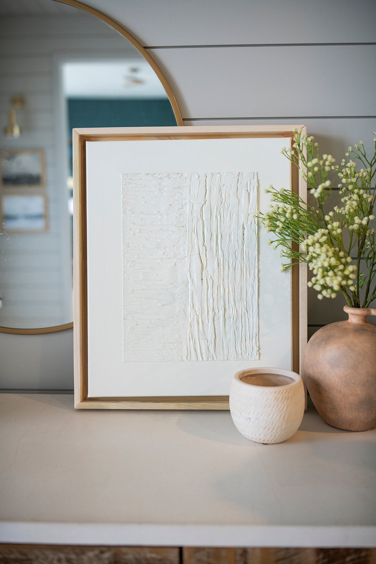 Cream Textured Canvas Wall Art
