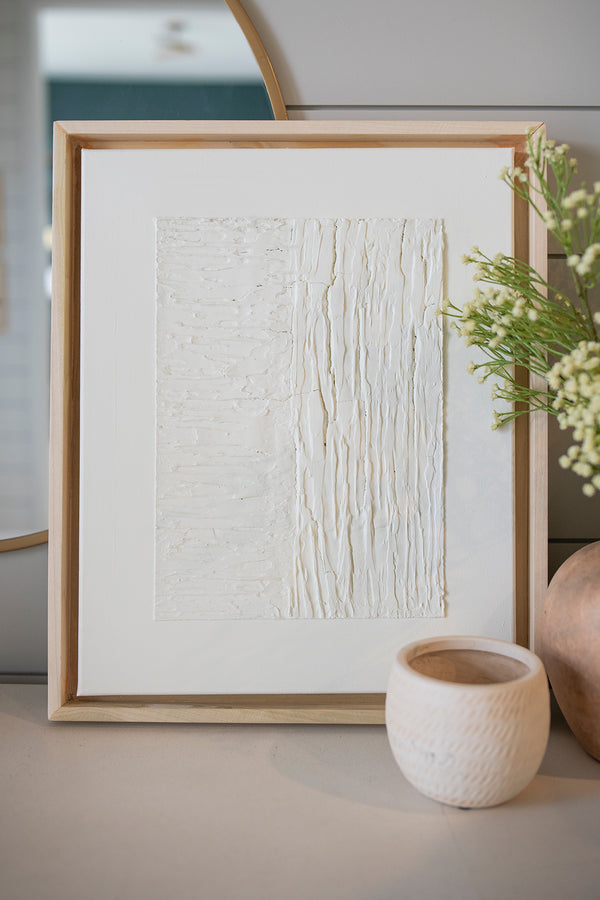Cream Textured Canvas Wall Art