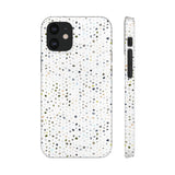 White Terrazzo Phone Case