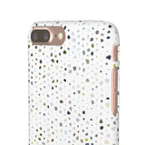 White Terrazzo Phone Case