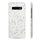 White Terrazzo Phone Case