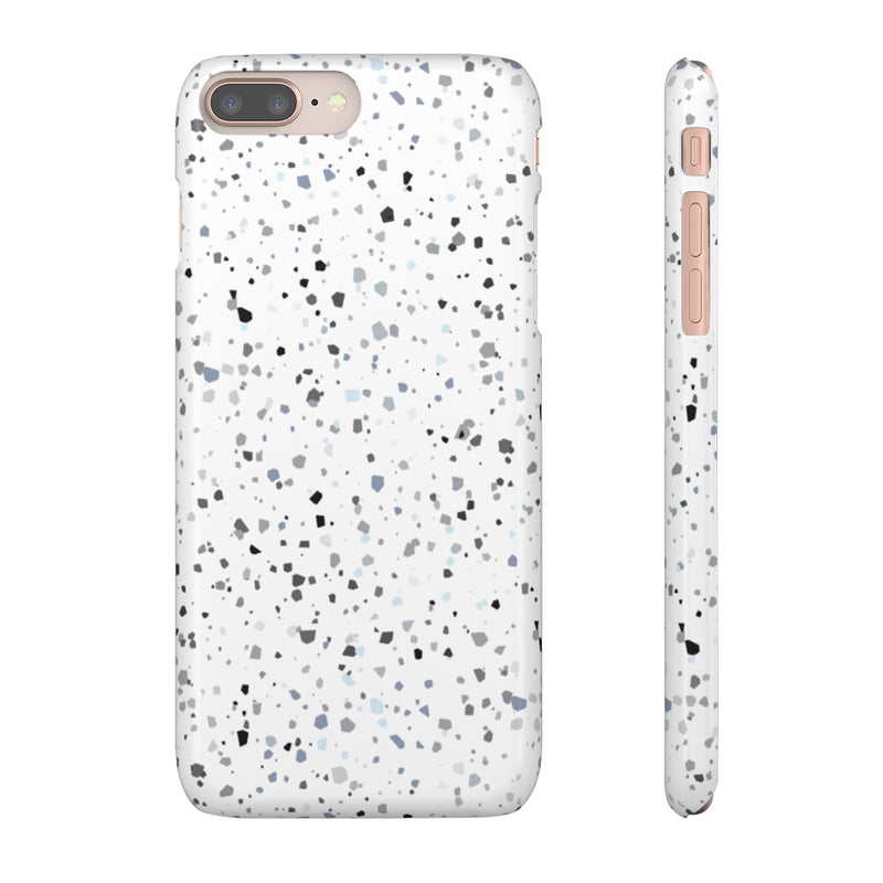 White Terazzo Phone Case
