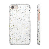 White Terrazzo Phone Case