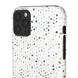 White Terrazzo Phone Case