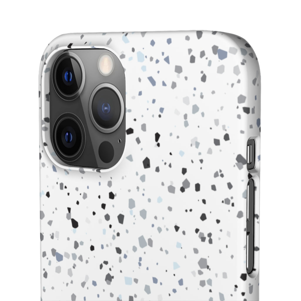 White Terazzo Phone Case