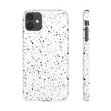 White Terazzo Phone Case